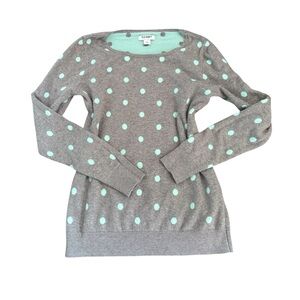 mint polka dot sweater